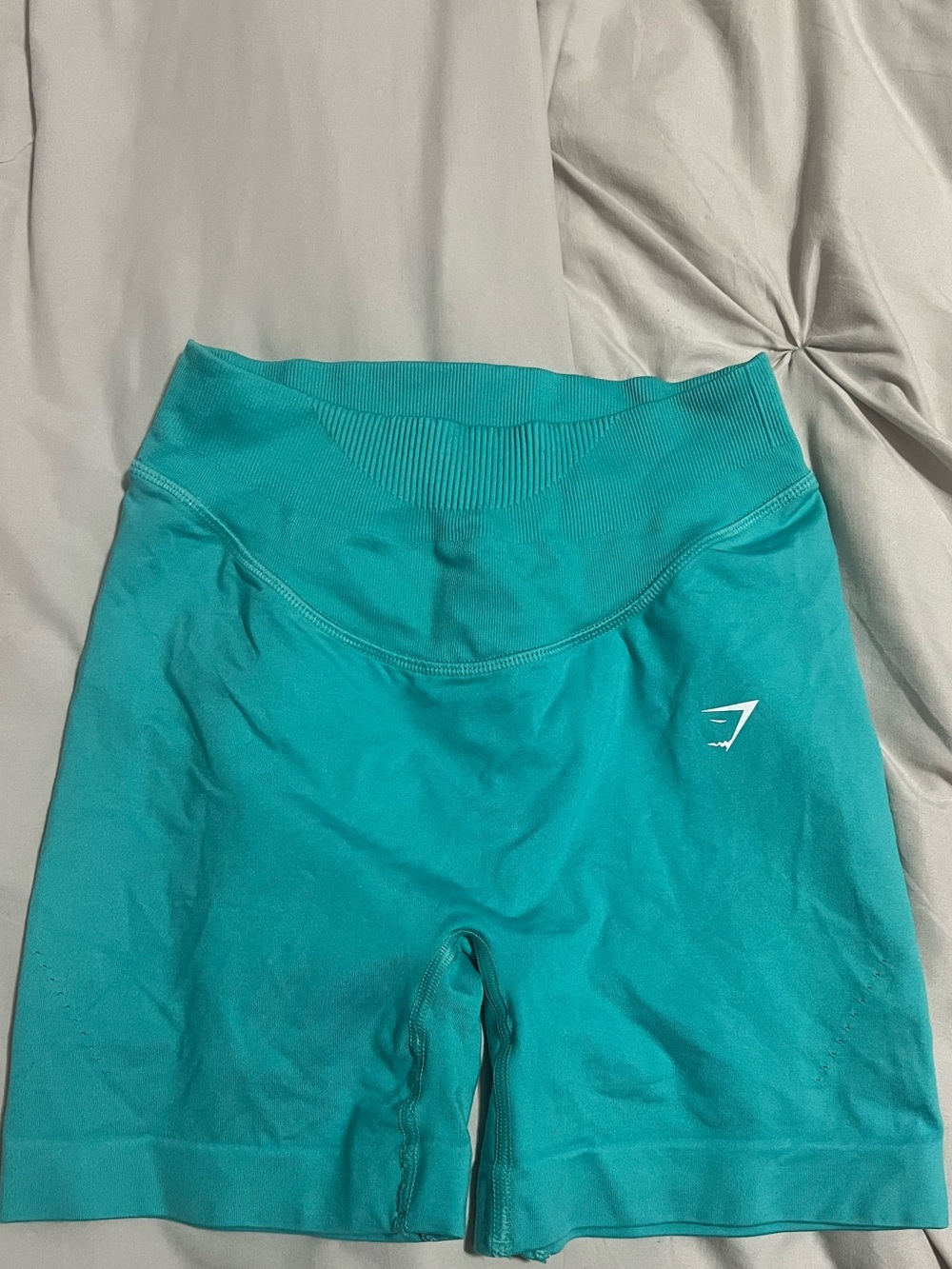Gymshark Sweat Seamless High-Waist Shorts - Paradise Blue